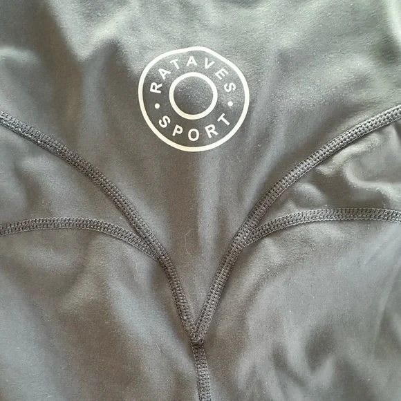 RATAVES Women Charcoal Bike Short With Pockets And Butt Lift Size Small 5”Inseam - Picture 3 of 4